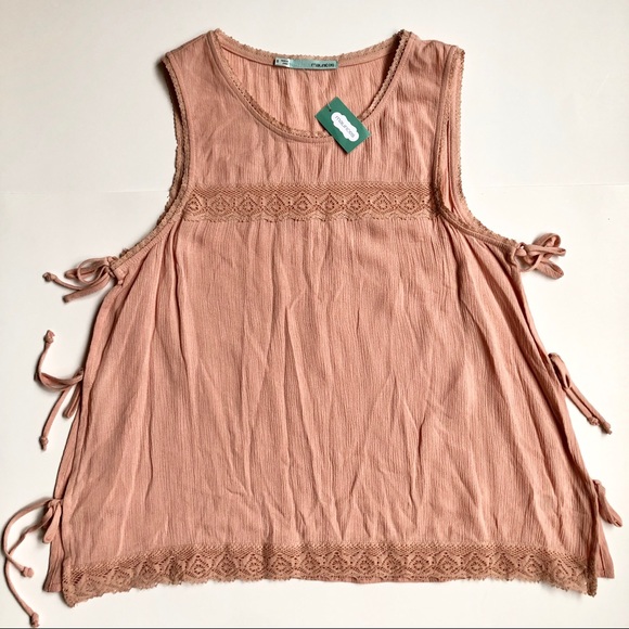 Maurices |  Sleeveless Blush Pink Rayon Top - Picture 7 of 11